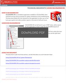 The SOLIDWORKS Rx Tool