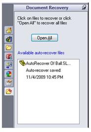 SOLIDWORKS Auto-recovery and Back up